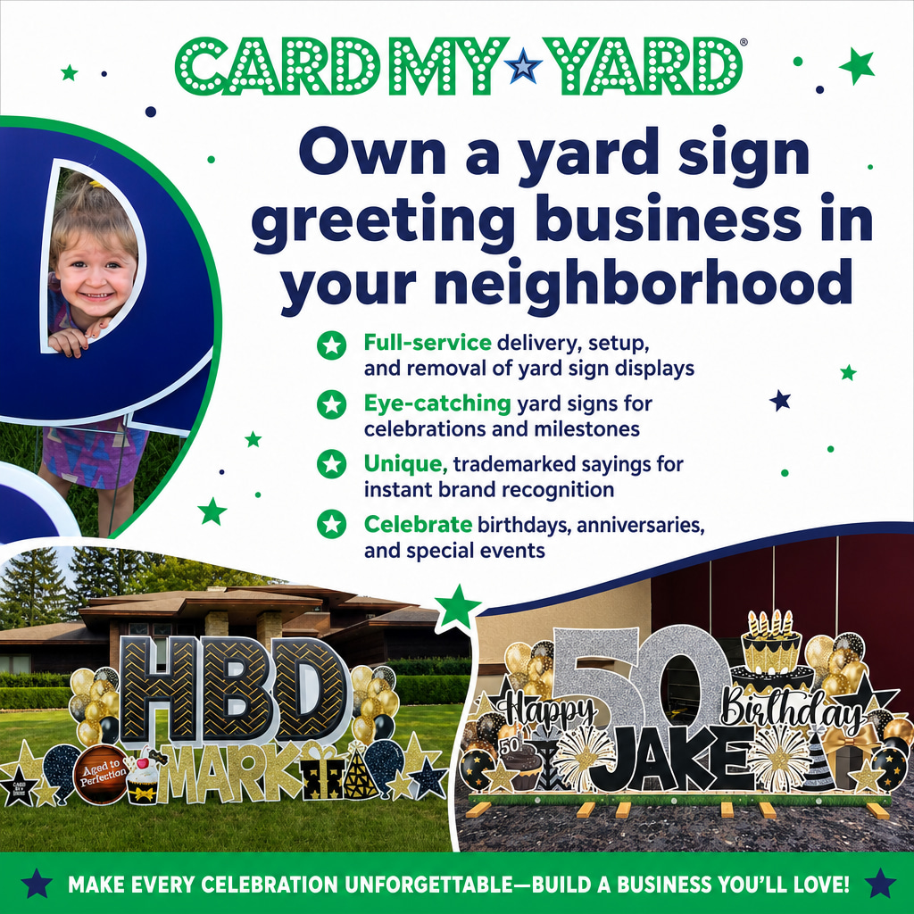 Card My Yard ad creative