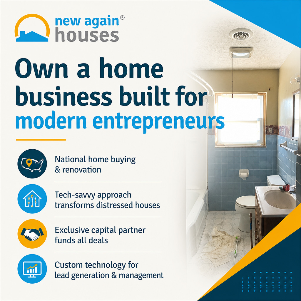 New Again Houses ad creative