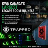 TRAPPED Premium Escape Room ad