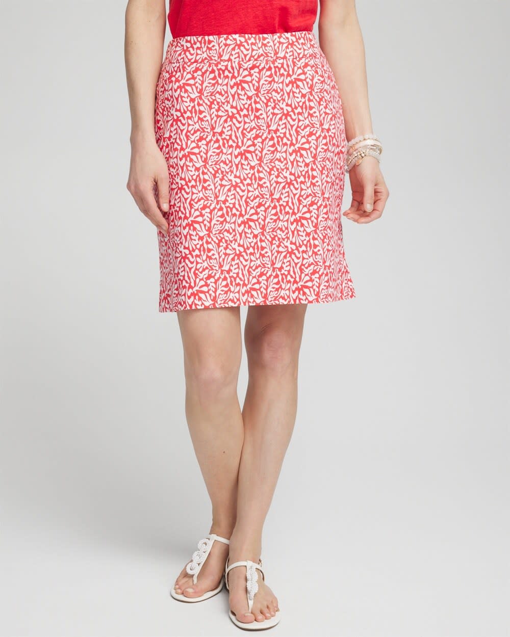 Chicos - Brigitte Pull-On Reef Print Skort