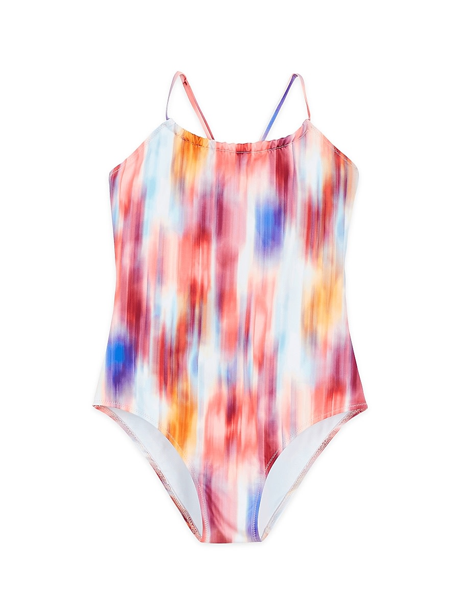 Vilebrequin - Little Girl's & Girl's Ikat Flower Print One-Piece Swimsuit