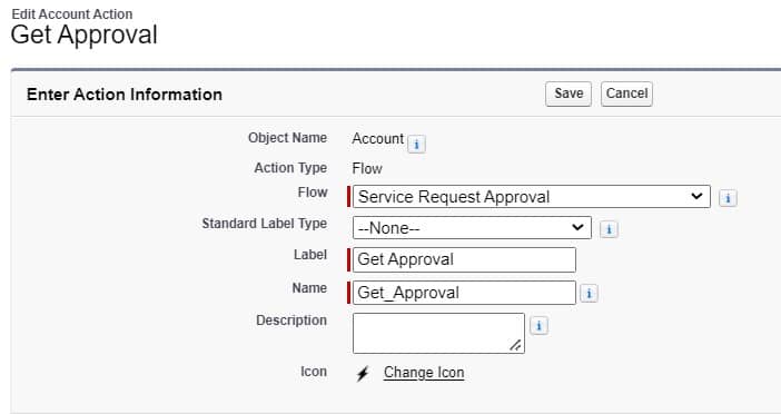 Action Button in Salesforce Lightning