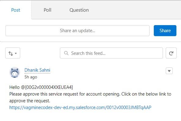 Chatter Post in Salesforce Flow