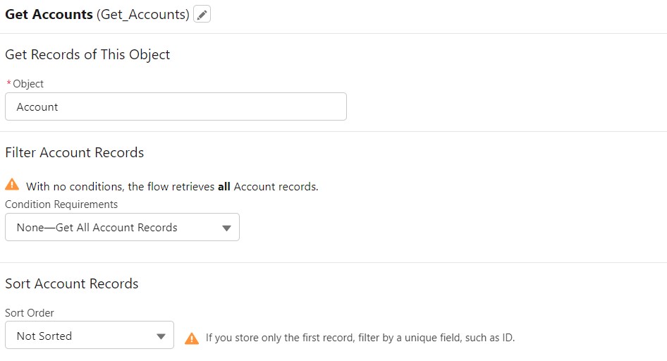 Get Data in Flow | Data Table in Screen Flow