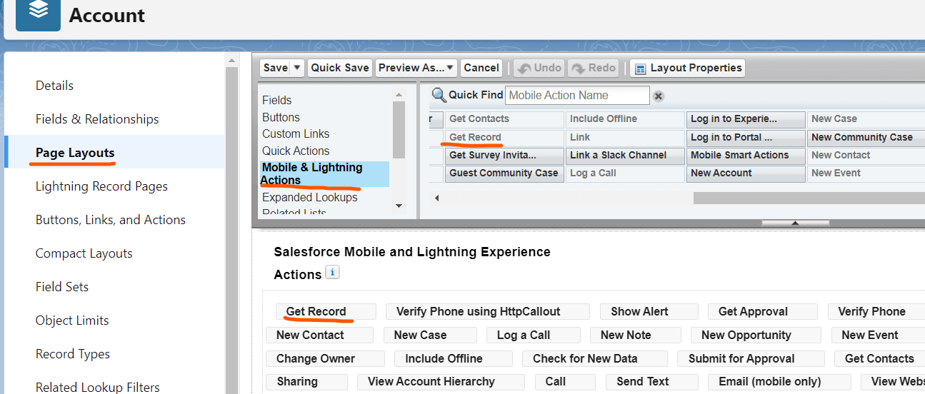 Action Button on Page Layout- SalesforceCodex