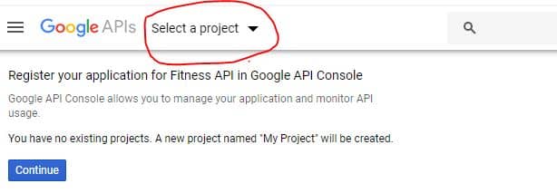 Google New Project -Integrate Google API with Salesforce