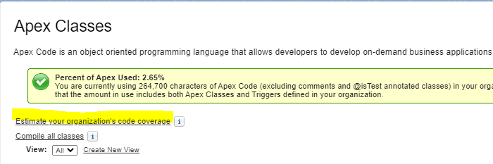 Apex Code Coverage