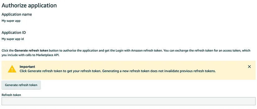 Amazon Refresh Token - SalesforceCodex