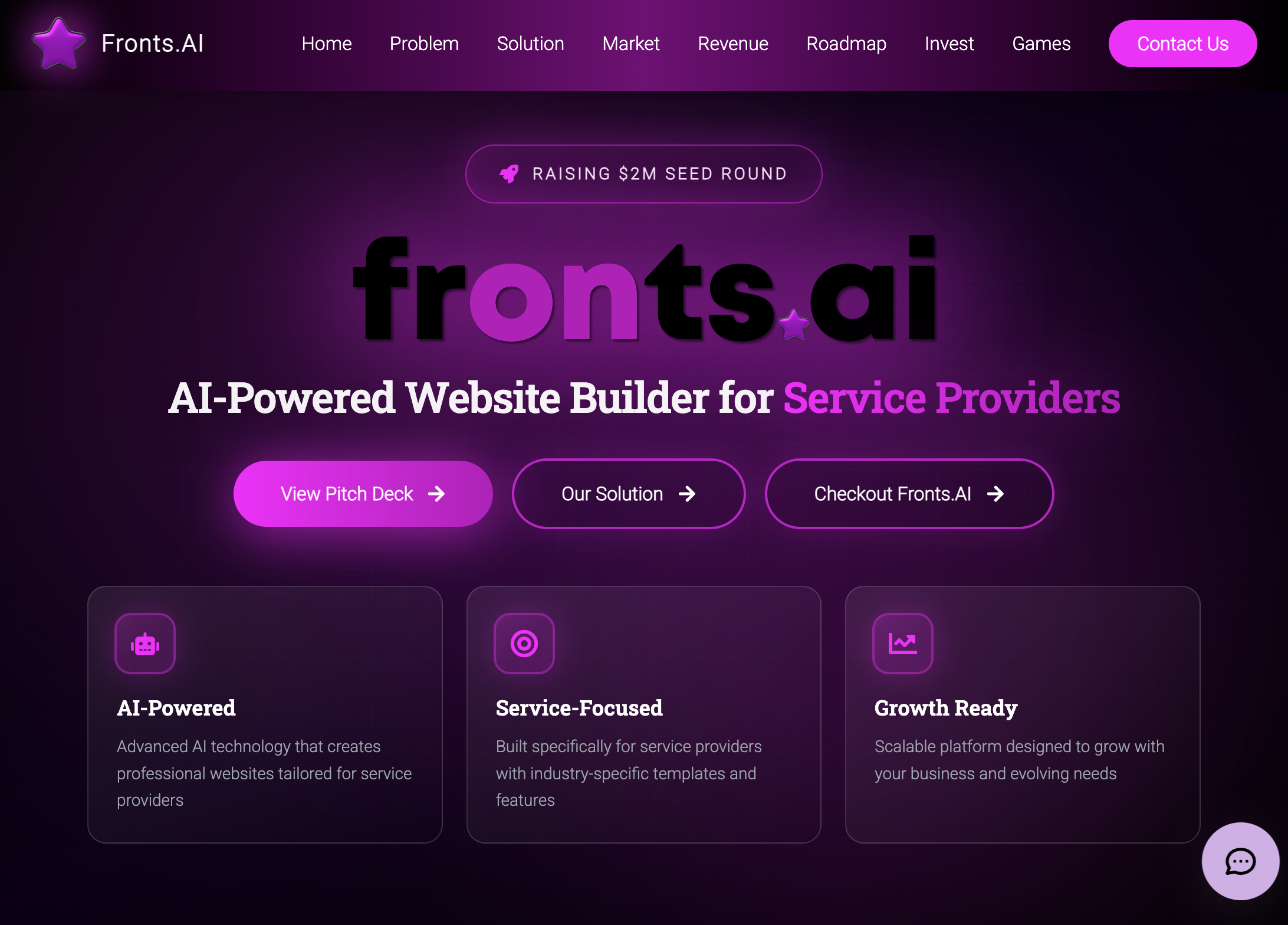 Fronts.AI Pitch Deck