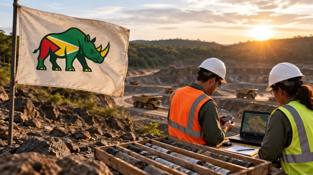 Guyana gold mining stream operations