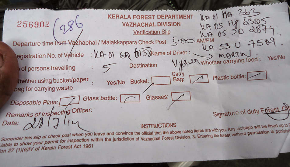 Athirappilly_to_Valparai_Checkpost_Verification_Slip