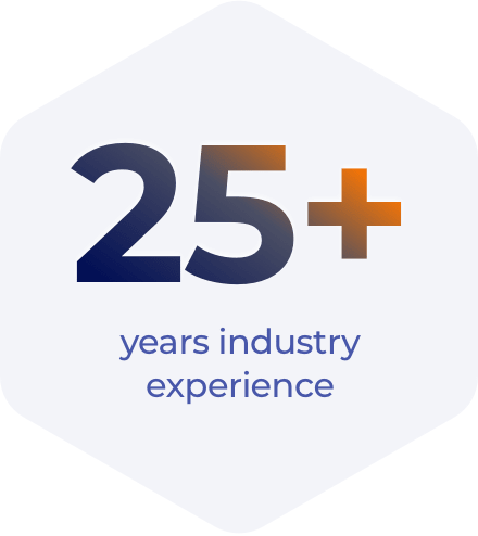 25+ years industry experience