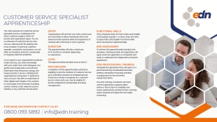 Customer Service Specialist Apprenticeship fact sheet