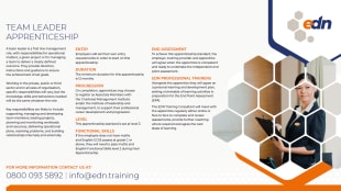 Team Leader Apprenticeship fact sheet