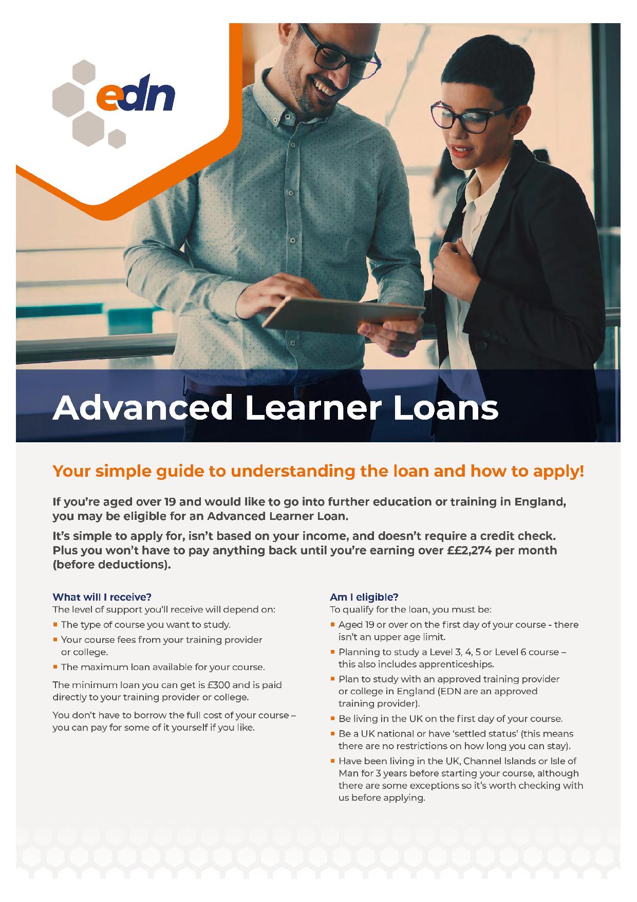 Advanced Learner Loans Edn