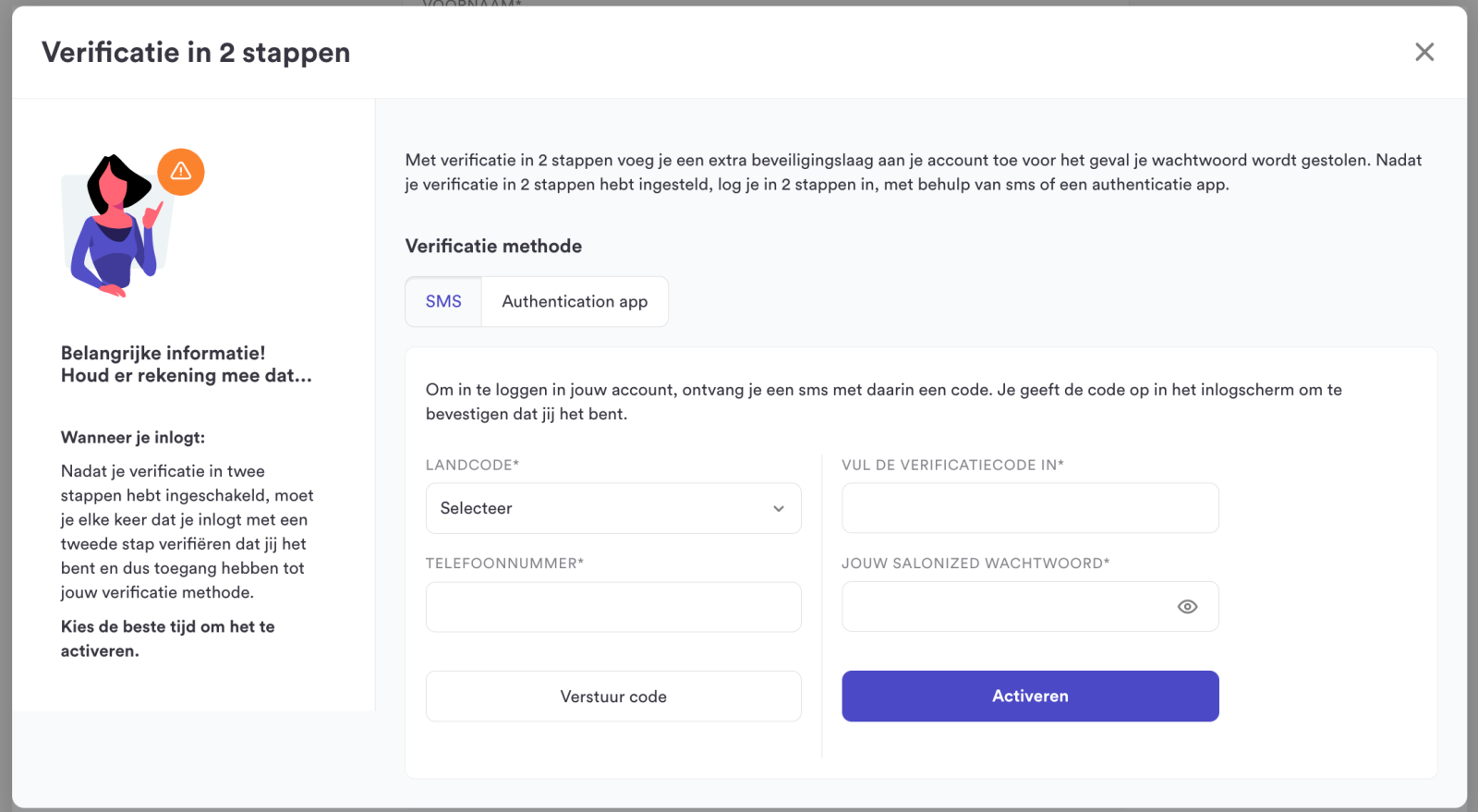 Verificatie in 2 stappen