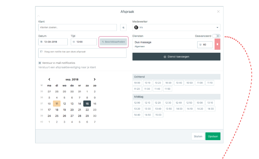 salonized beschikbare tijden zoeken