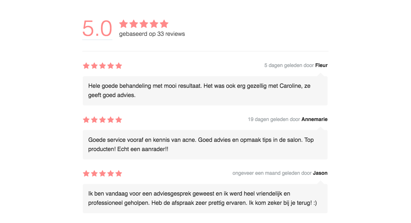 salon promoties