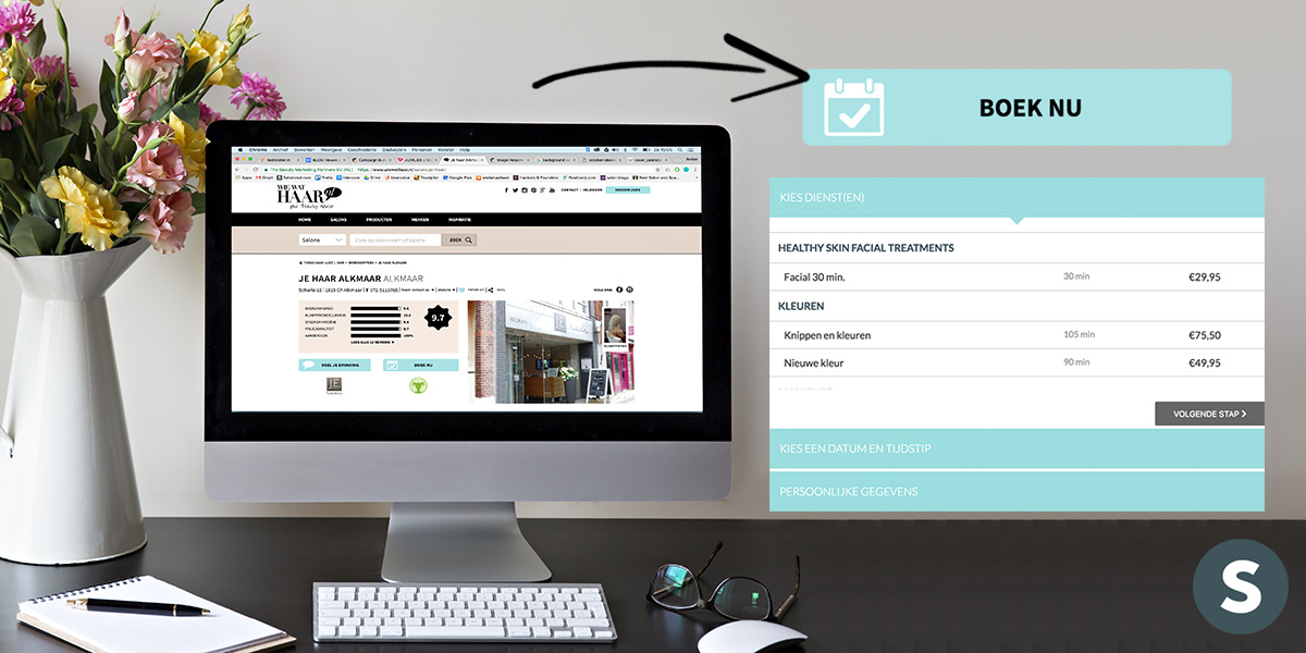 PRO pagina met Salonized online afspraken