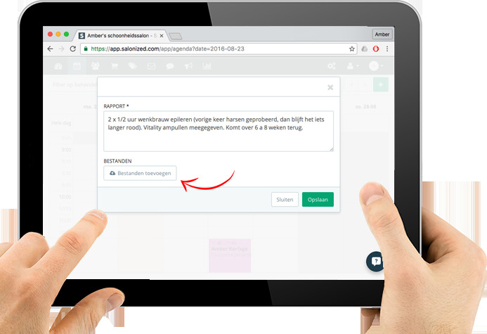 salon software rapporten toevoegen