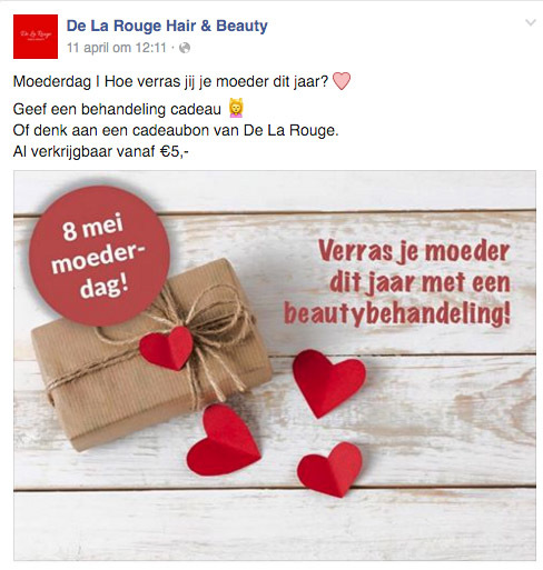 salon marketing voor moederdag