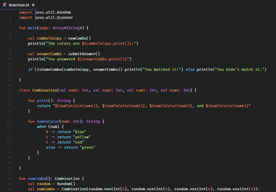 Some Kotlin sample code