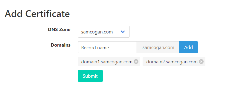 Add Domains