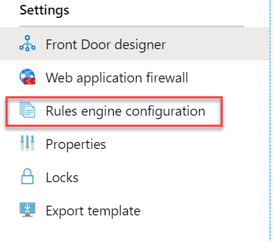 Web Application Firewall on Azure Front Door