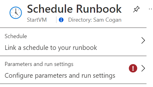 Schedule Runbook