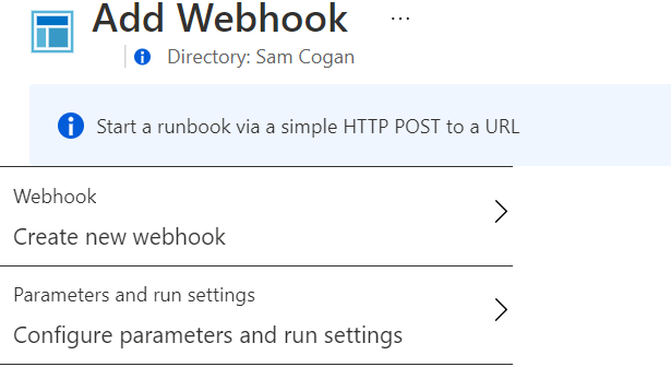 New Webhook