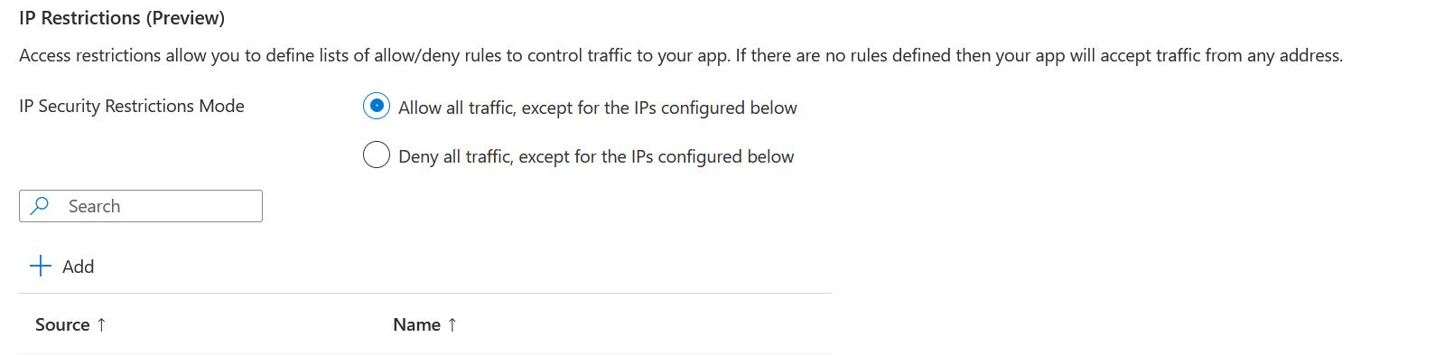 IP Restrictions