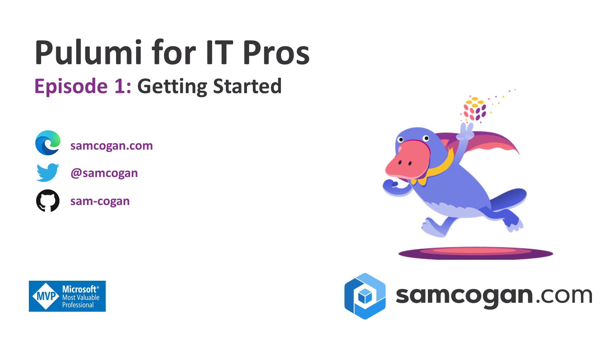 New Video Course - Pulumi for IT Pros