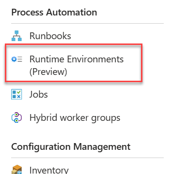 runtime environments