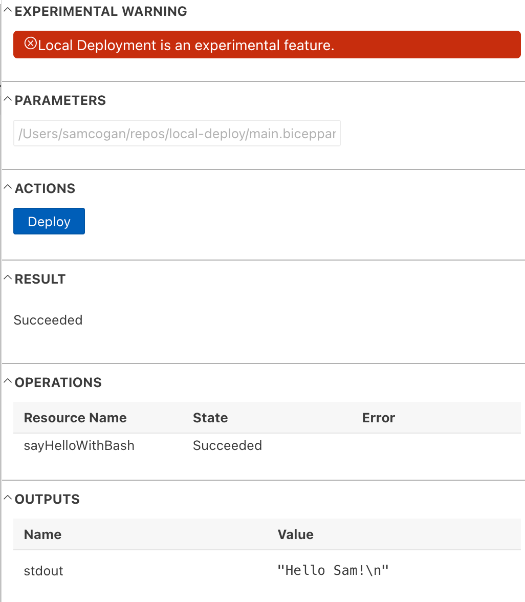 Local Deploy