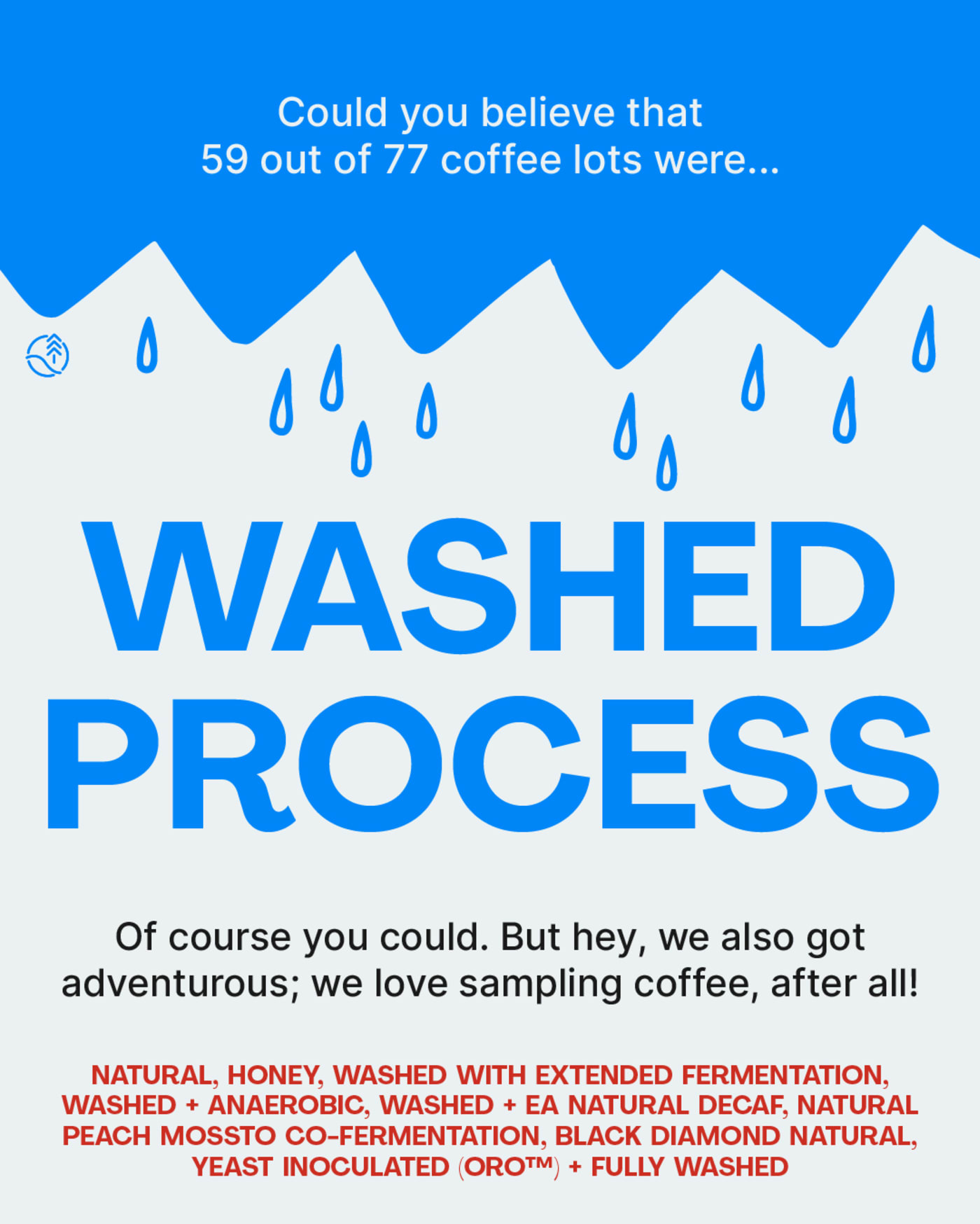 Graphics with data about our 2025 coffees.