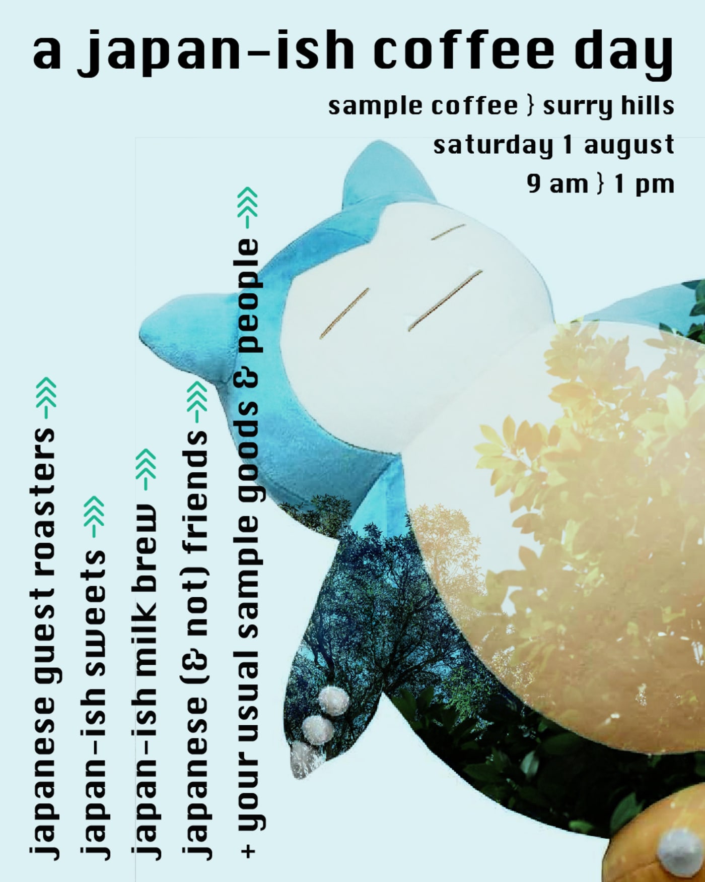 Poster of the 2026 Japan-ish coffee day event at Surry Hills