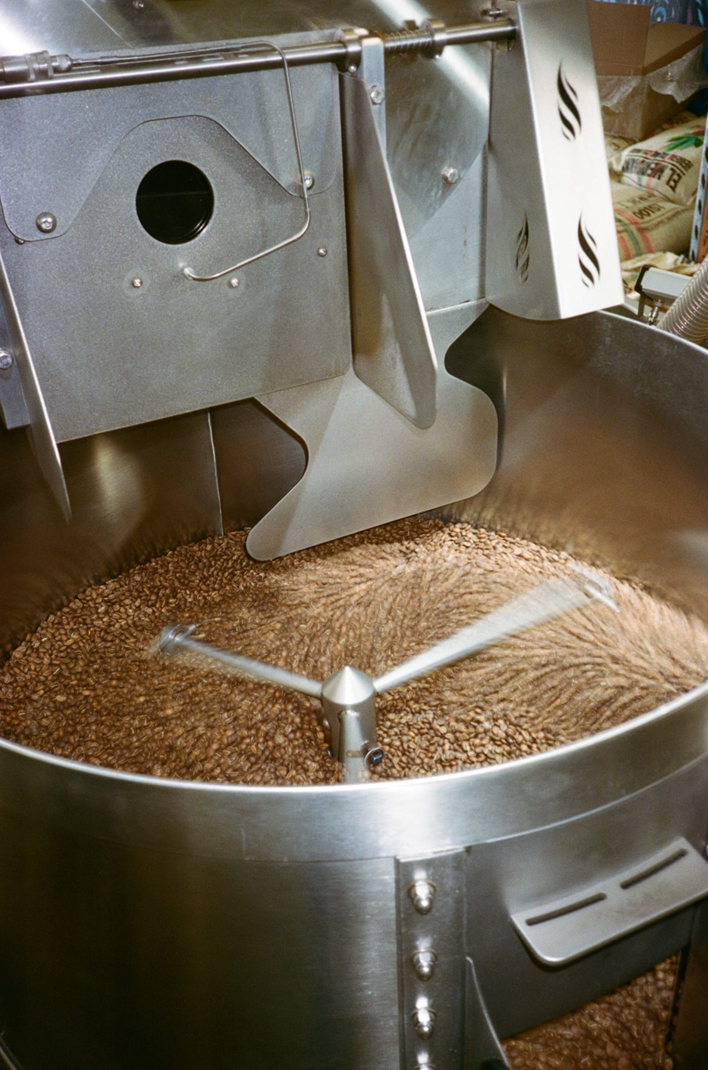 Roasting in our Loring S35.