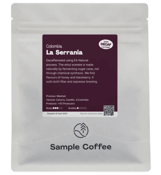 La Serrania single origin decaf bag