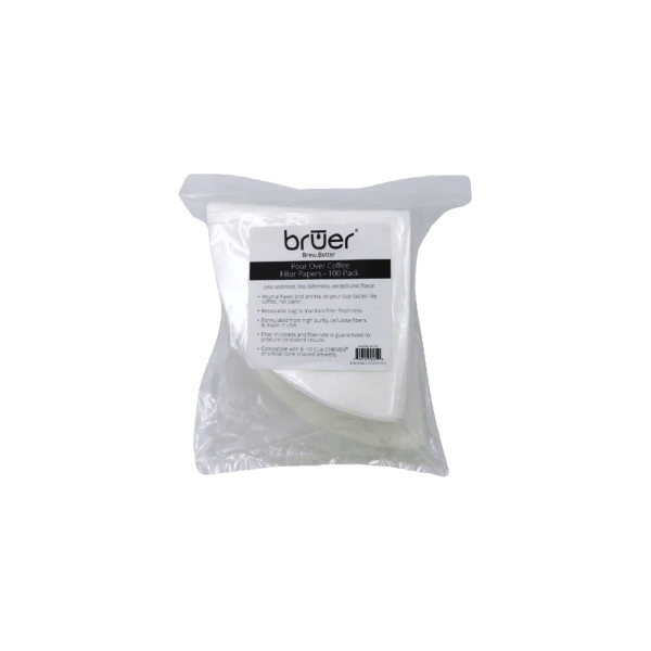 Photo of Bruer cone filters (100 pack) – suit CHEMEX 6 cup