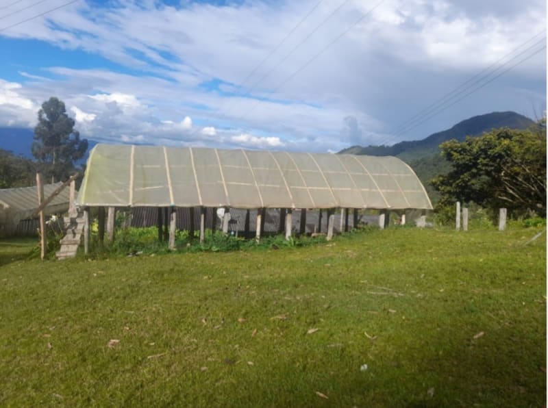 Javier Quintero’s coffee processing facilities.