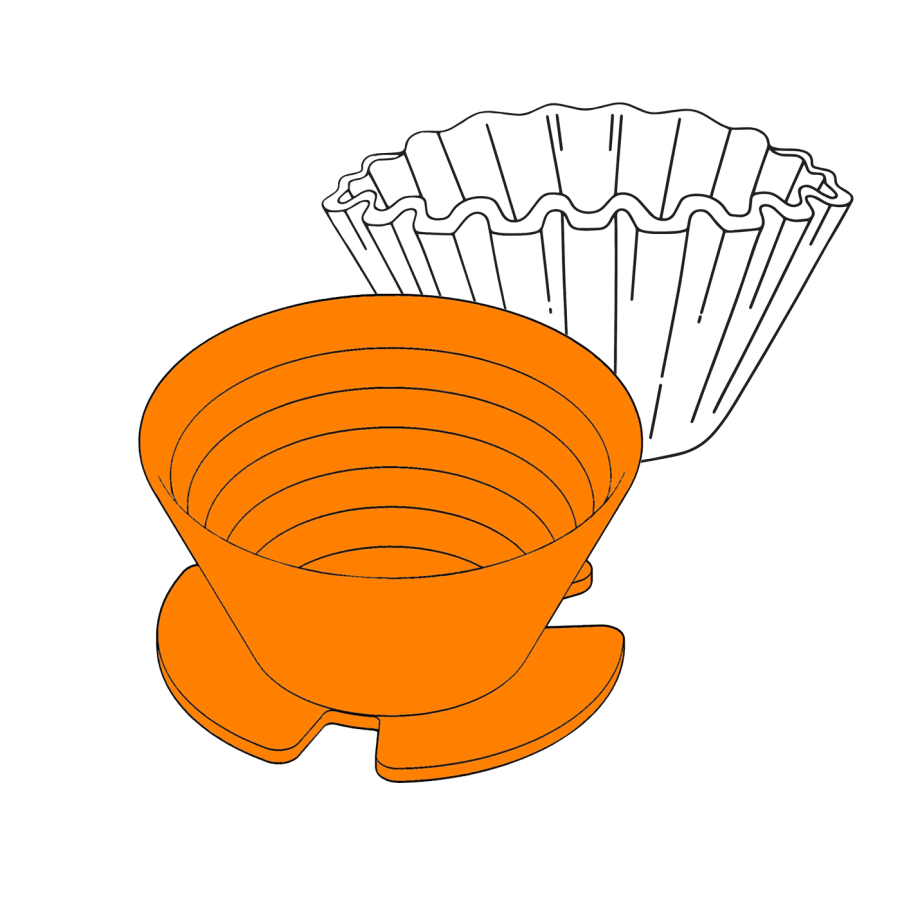 Photo of april plastic brewer and paper filters (bundle)
