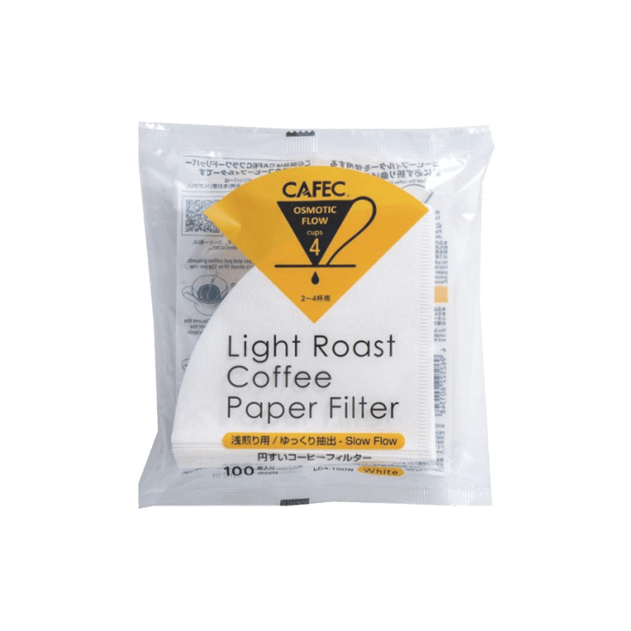 Photo of Cafec Light Roast paper filter – Cone 2-4 cup (100 pack)