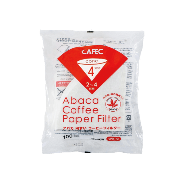 Photo of Cafec Abaca paper filter – Cone 2-4 cup (100 pack)