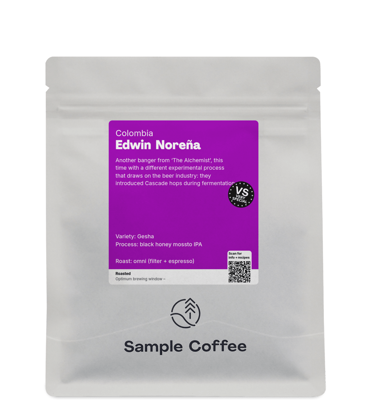 Photo of a bag of Edwin Noreña