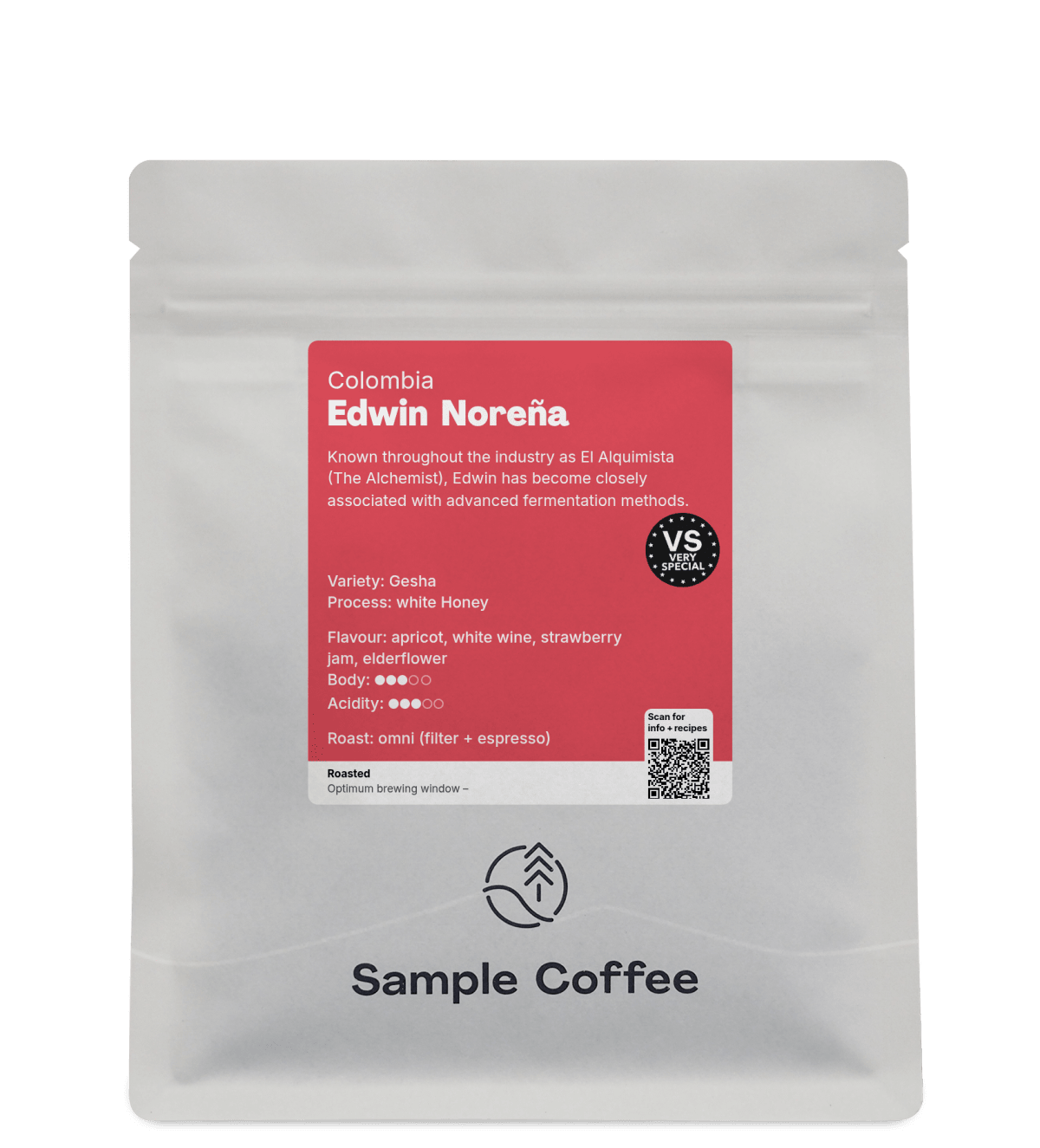 Photo of a bag of Edwin Noreña