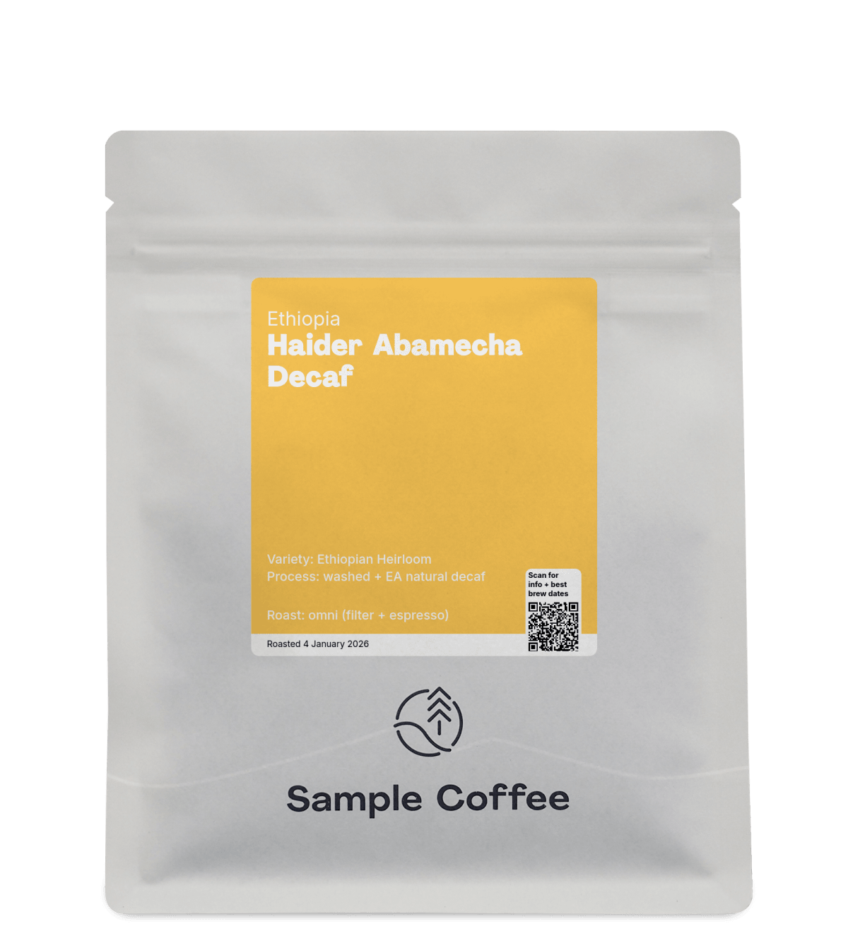 Photo of a bag of Haider Abamecha Decaf