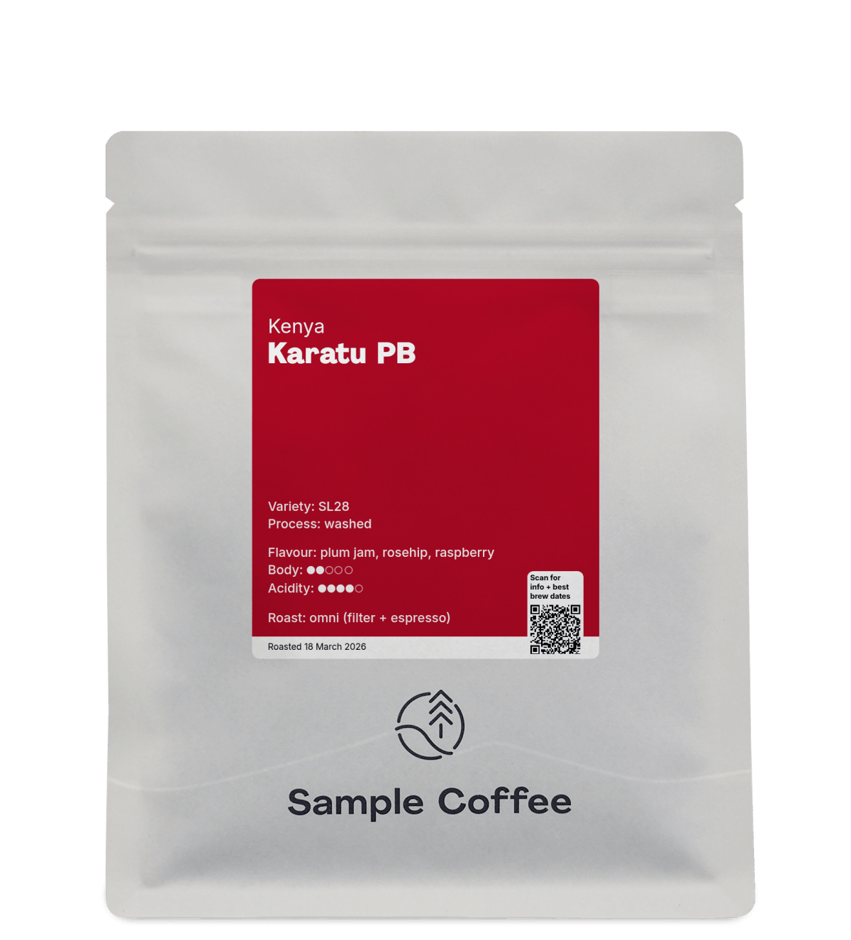 Photo of a bag of Karatu PB