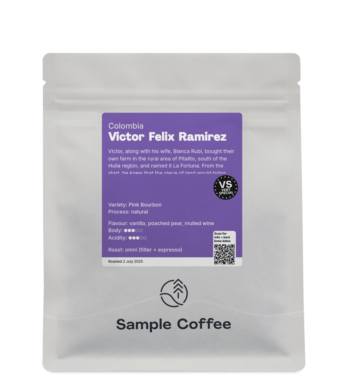 Photo of a bag of Victor Felix Ramirez