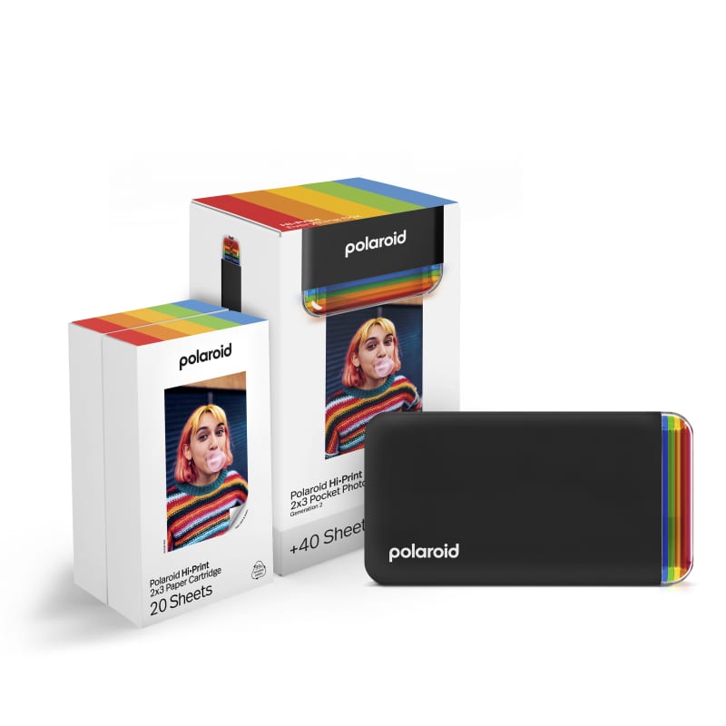 Polaroid Hi-Print 2x3 Generation 2 Noir avec 40 photos