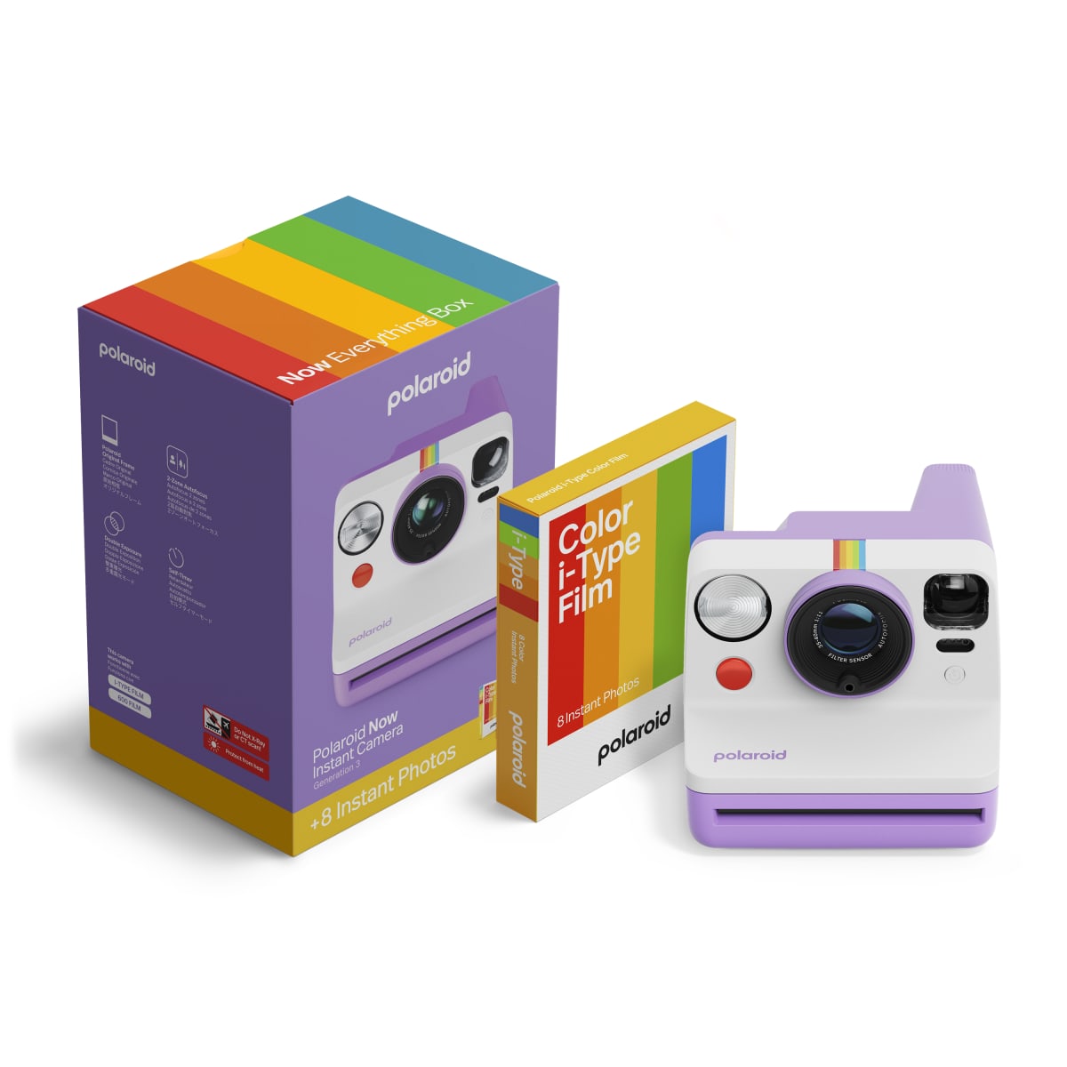 Polaroid Now Generation 3 Purple avec film couleur 8 photos
